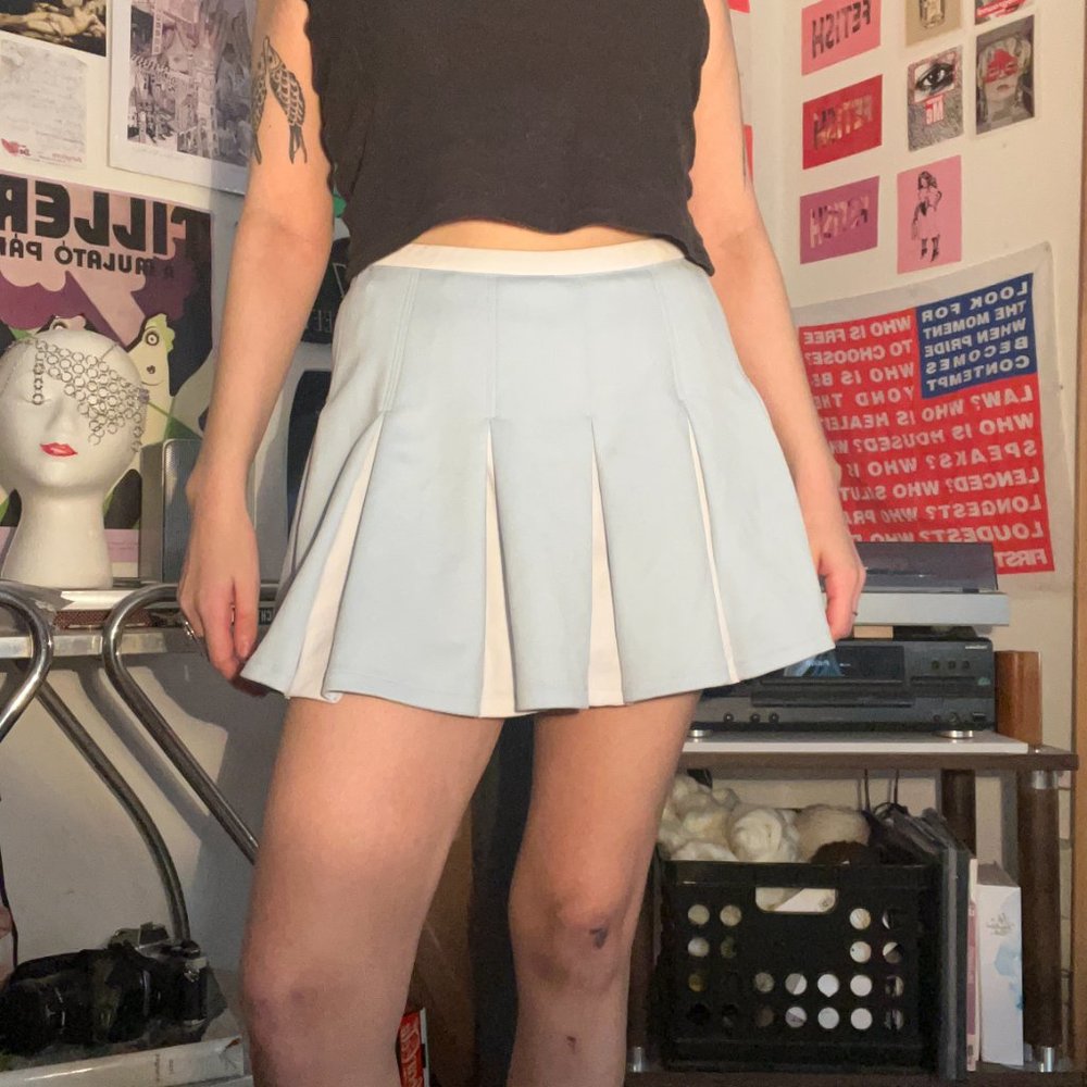 Light Blue Limited Too Cheerleading skort